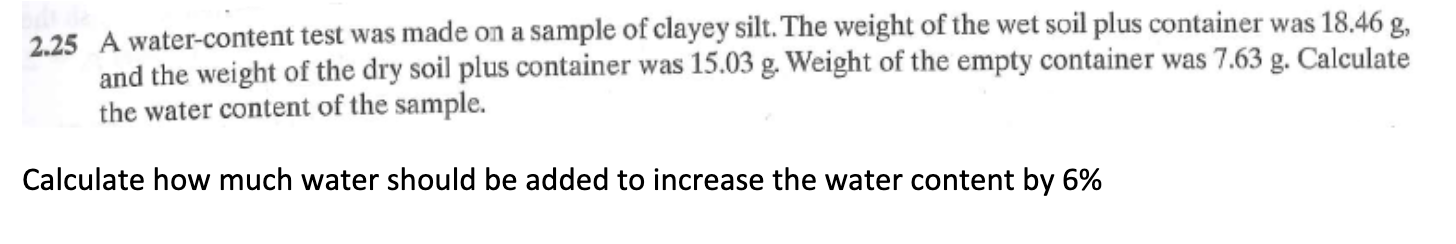 Solved A moist sample has a total density of 1900 kg/m3, | Chegg.com