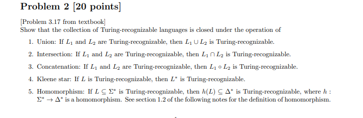 Solved Problem 2 (20 points] [Problem 3.17 from textbook] | Chegg.com