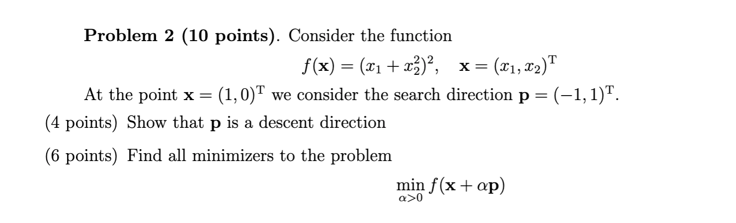 Solved Problem 2 10 Points Consider The Function 1406