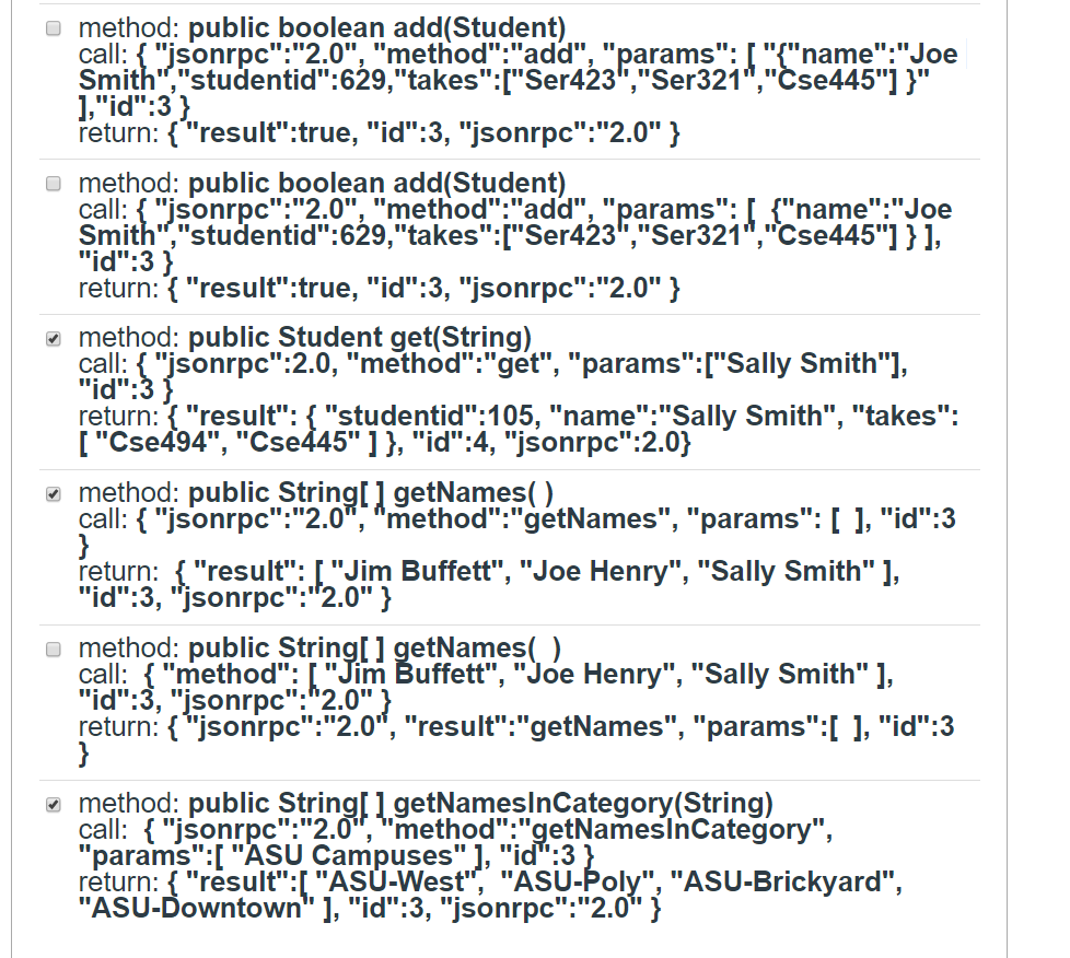 Solved method: public boolean add(Student) call: { | Chegg.com