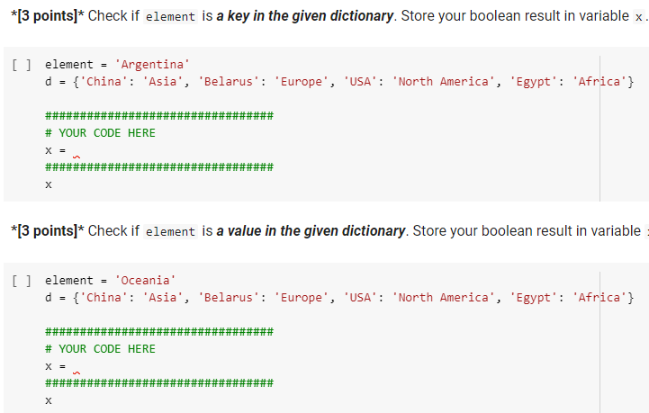 Solved Dictionary *[10 points]* Now let's talk about | Chegg.com