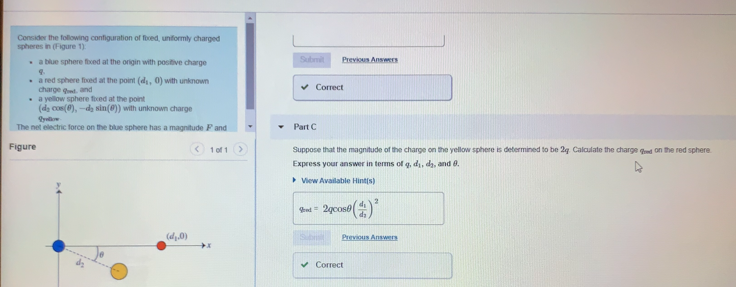 part-a-what-is-the-sign-of-the-charge-on-the-yellow-chegg