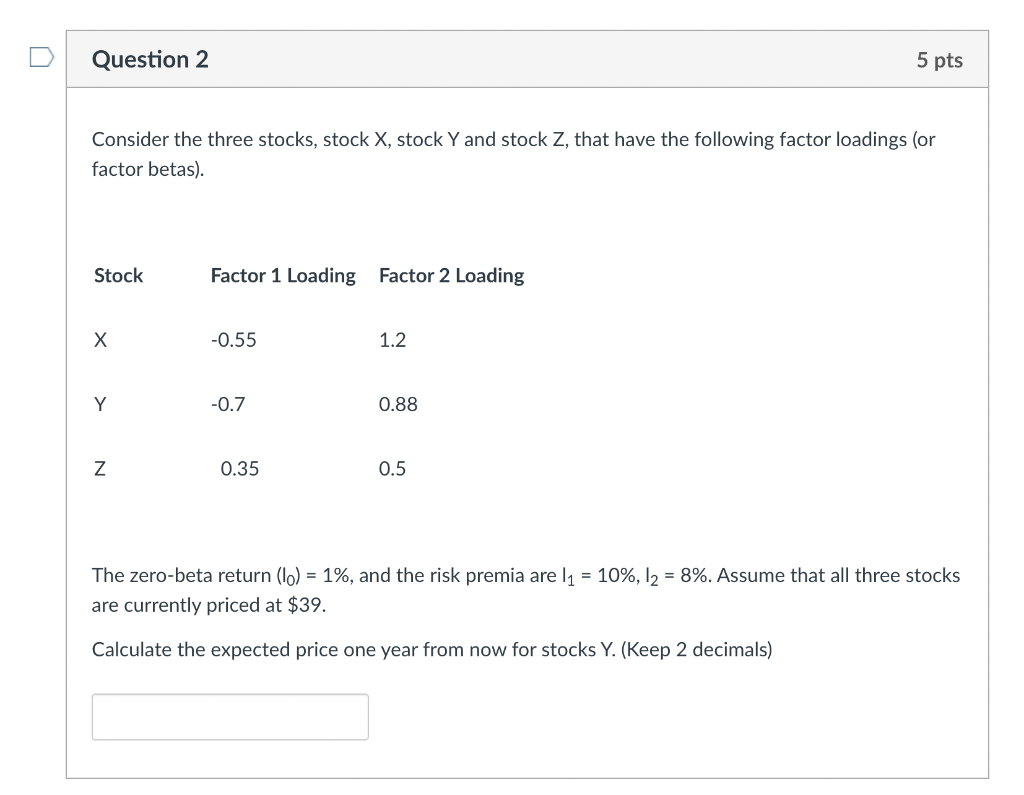 Solved Consider The Three Stocks, Stock X, Stock Y And Stock | Chegg.com