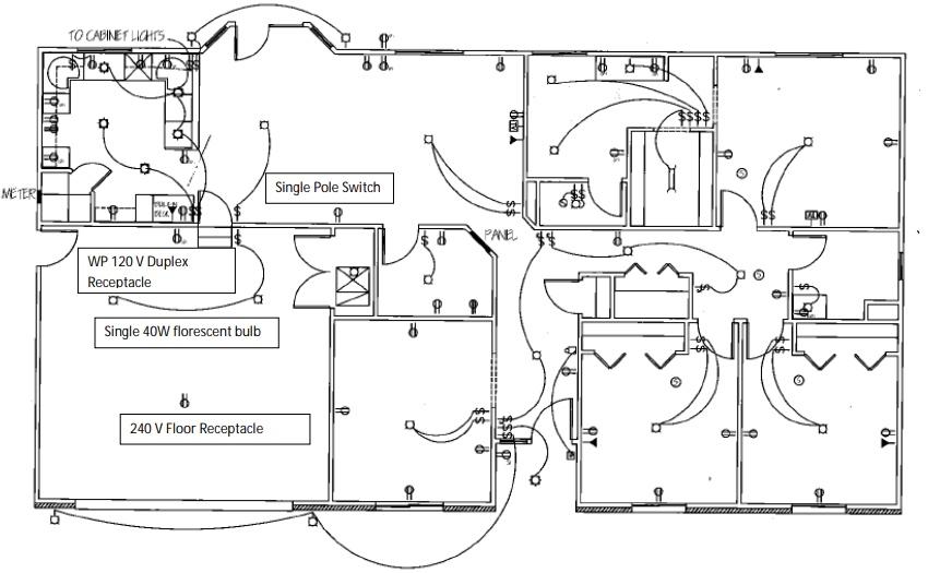 (See Electrical Plans) Create a QTO list and total | Chegg.com