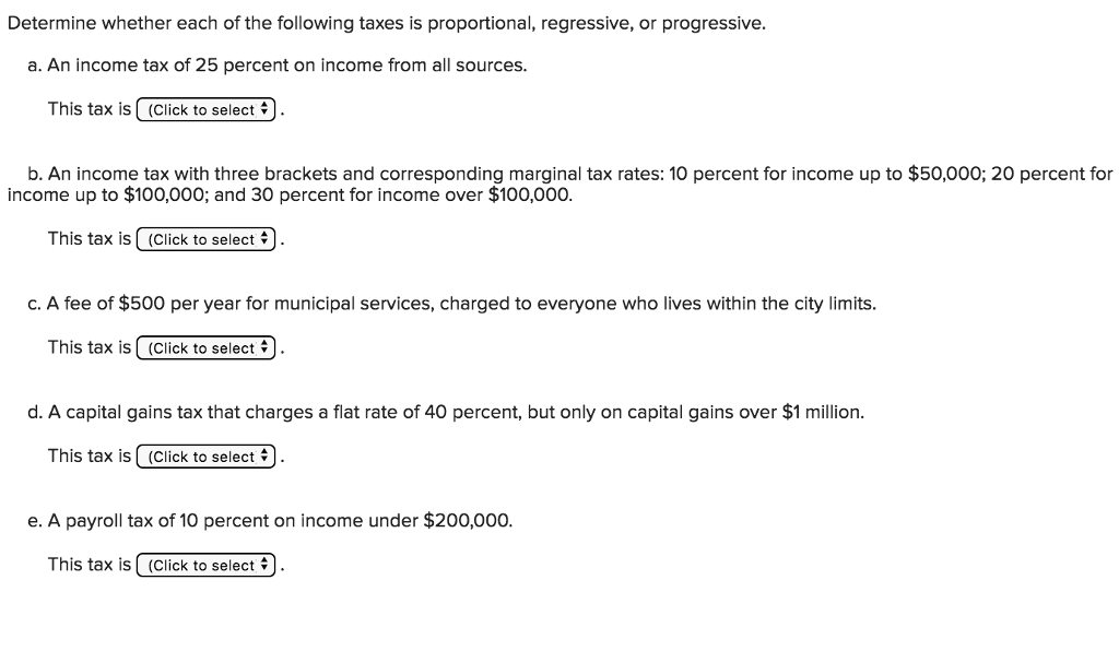 what are the main differences between the flat, regressive, and progressive tax plans?