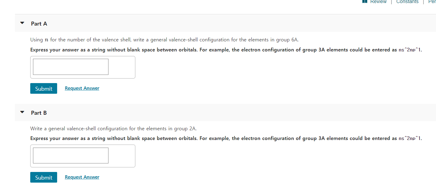 Solved Review Constants Per Part A Using N For The Number Chegg Com