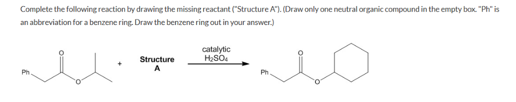 Solved Complete The Following Reaction By Drawing The 