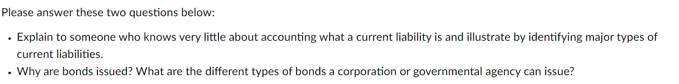 Solved Please answer these two questions below: - Explain to | Chegg.com