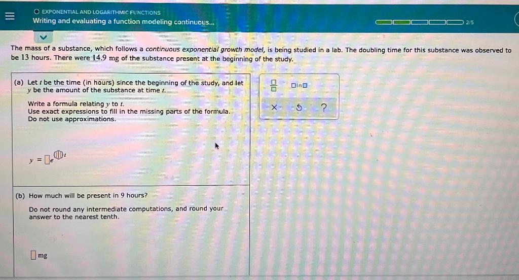 Solved Please help me solve this problem. The equation for | Chegg.com