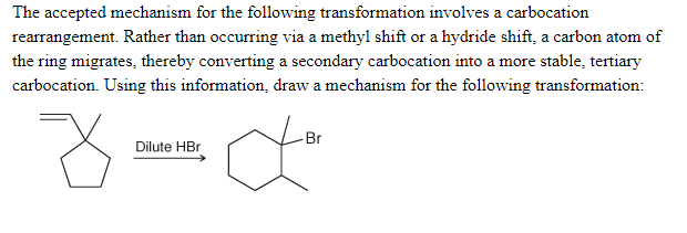 Solved The accepted mechanism for the following | Chegg.com