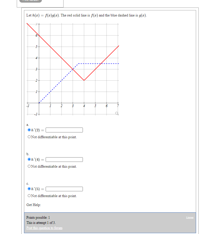 Solved Let H X F T G 1 The Red Solid Line Is F X An Chegg Com