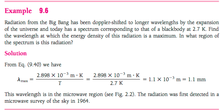 Solved (a) Find the energy density in the universe of the | Chegg.com