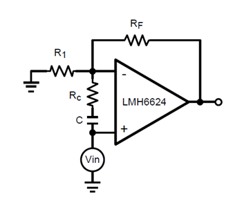 Solved The LMH6624 operational amplifier is an amplifier | Chegg.com