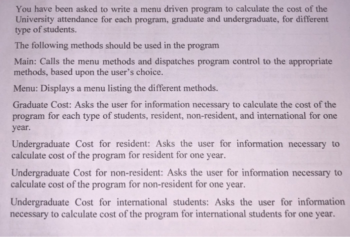 Solved Using Java programming, starting from beginning, | Chegg.com