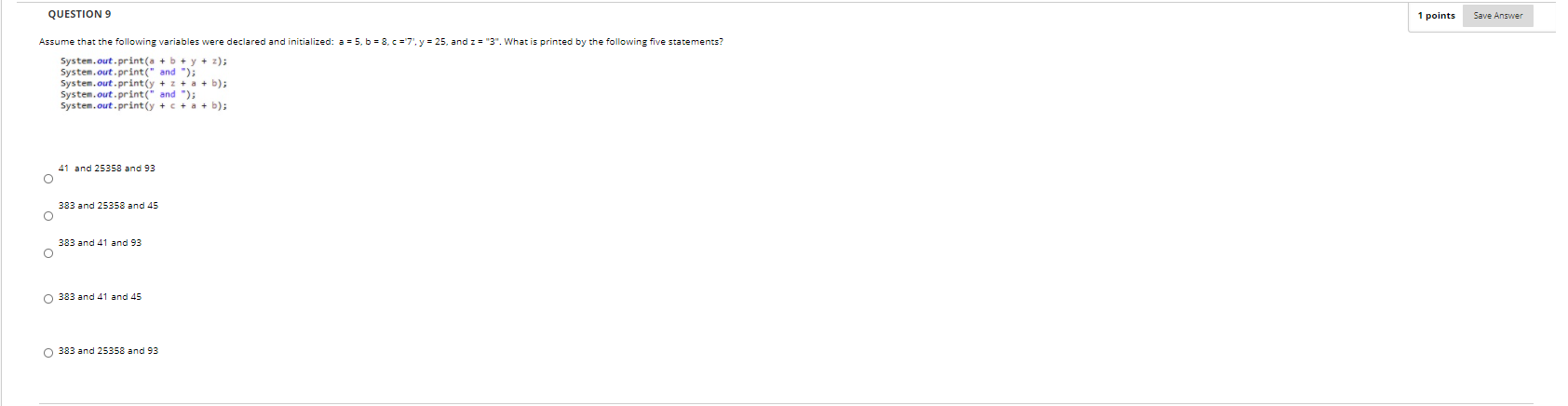 Solved QUESTION 8 2.5 points Save Answer Which of the | Chegg.com