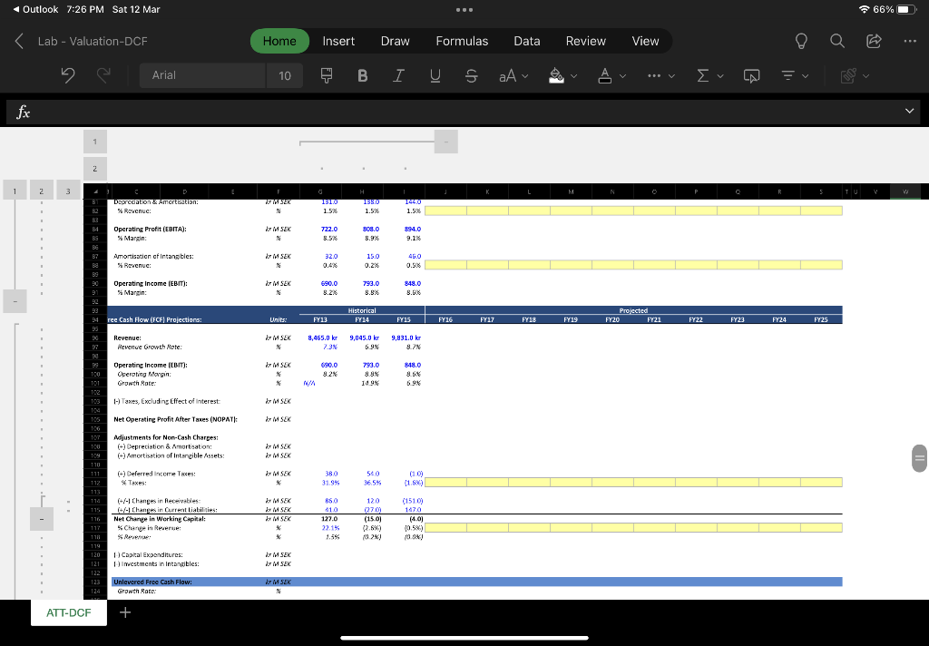 DCF / Valuation Case Study – Attendo AB – 30 | Chegg.com