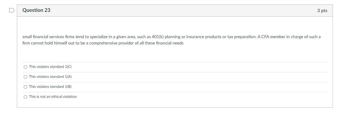 Solved Question 2 3 pts Which of the following is correct | Chegg.com