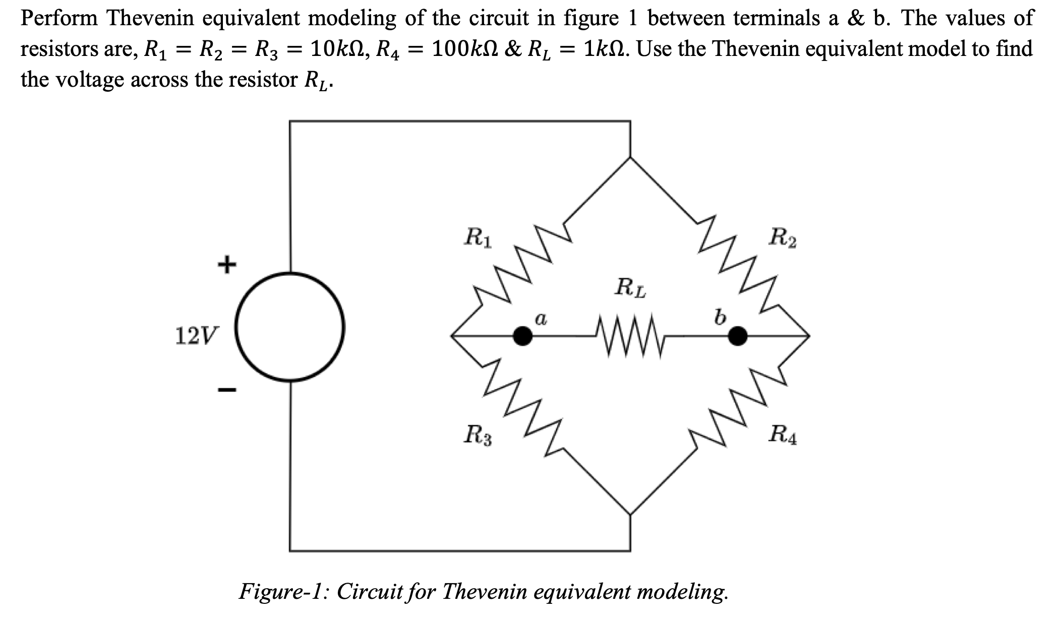 Solved Perform Thevenin equivalent modeling of the circuit | Chegg.com