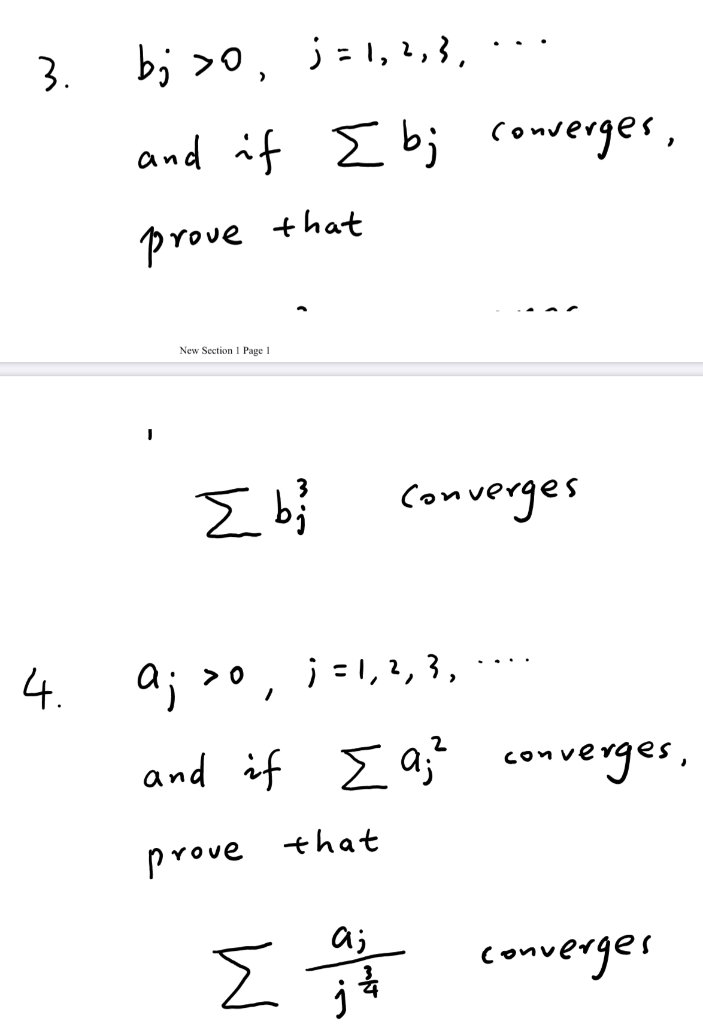 Solved 3 Bj 0 J 1 2 3 And If I B Converges Prov Chegg Com