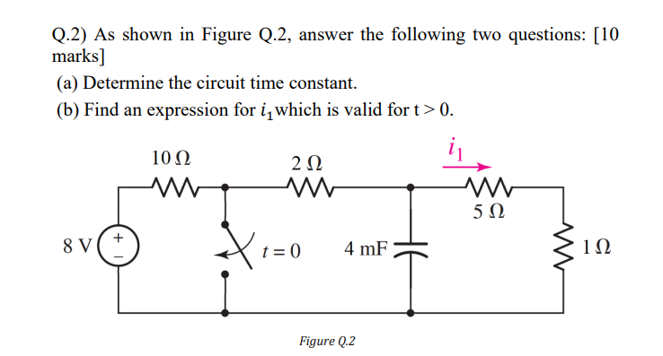 Solved Q.2) As shown in Figure Q.2, answer the following two | Chegg.com