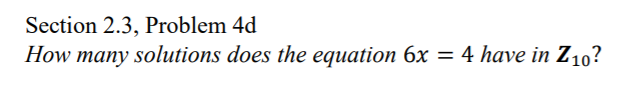 Solved Section 2.3, Problem 4d How many solutions does the | Chegg.com