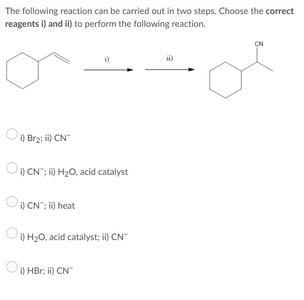 Solved The following reaction can be carried out in two | Chegg.com