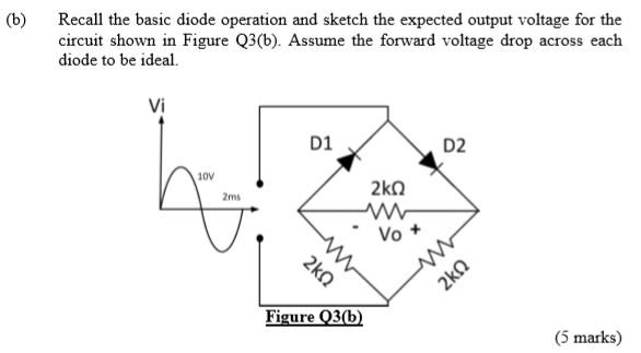 Solved Question 3 (a) Figure Q3(a) shows a biasing circuit | Chegg.com