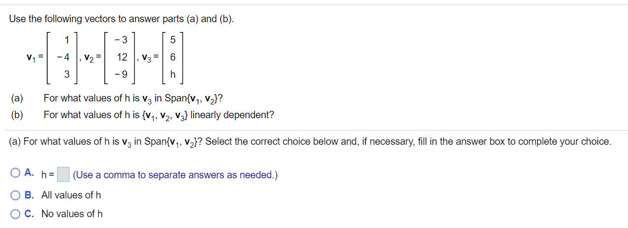 Solved Does The Equation Ax = B Have A Solution For Each B | Chegg.com