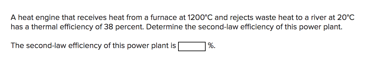 Solved A heat engine that receives heat from a furnace at | Chegg.com