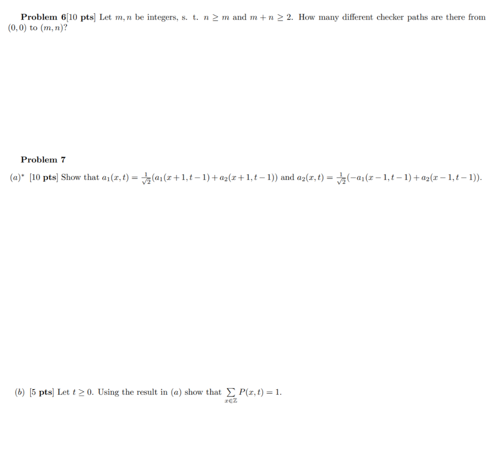 Feynman's checkers Definition 7. A checker path is a