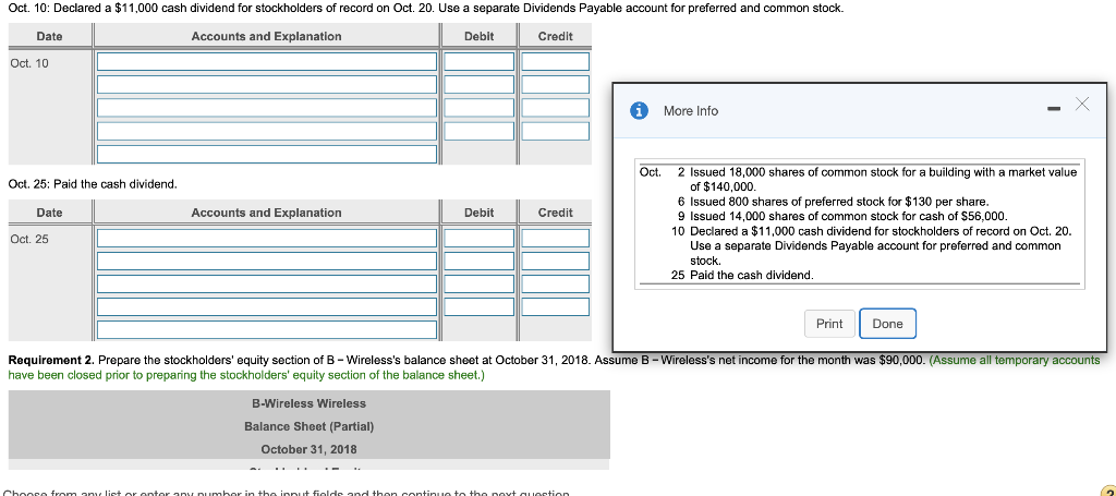 Solved B-Wireless Wireless Needed Additional Capital To | Chegg.com