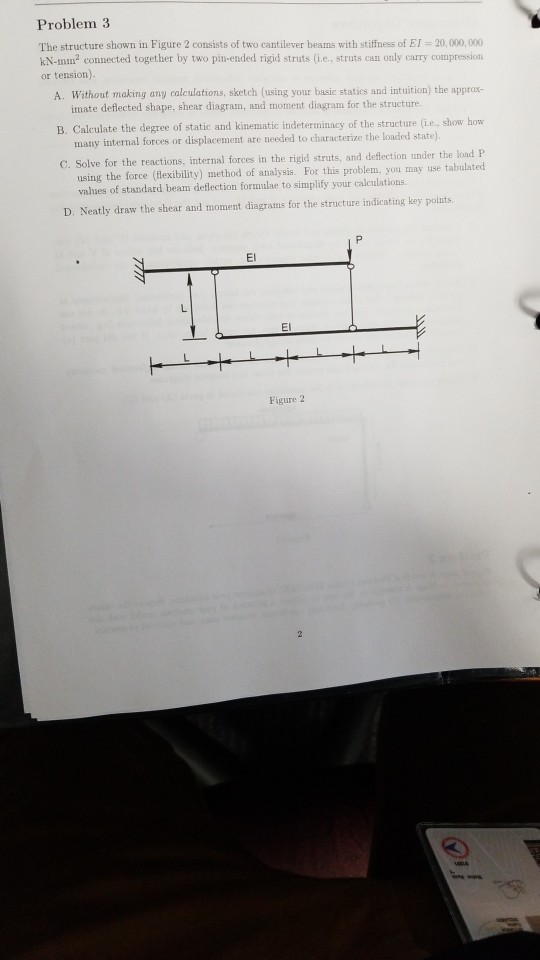 Solved Problem 3 The structure shown in Figure 2 consists of | Chegg.com