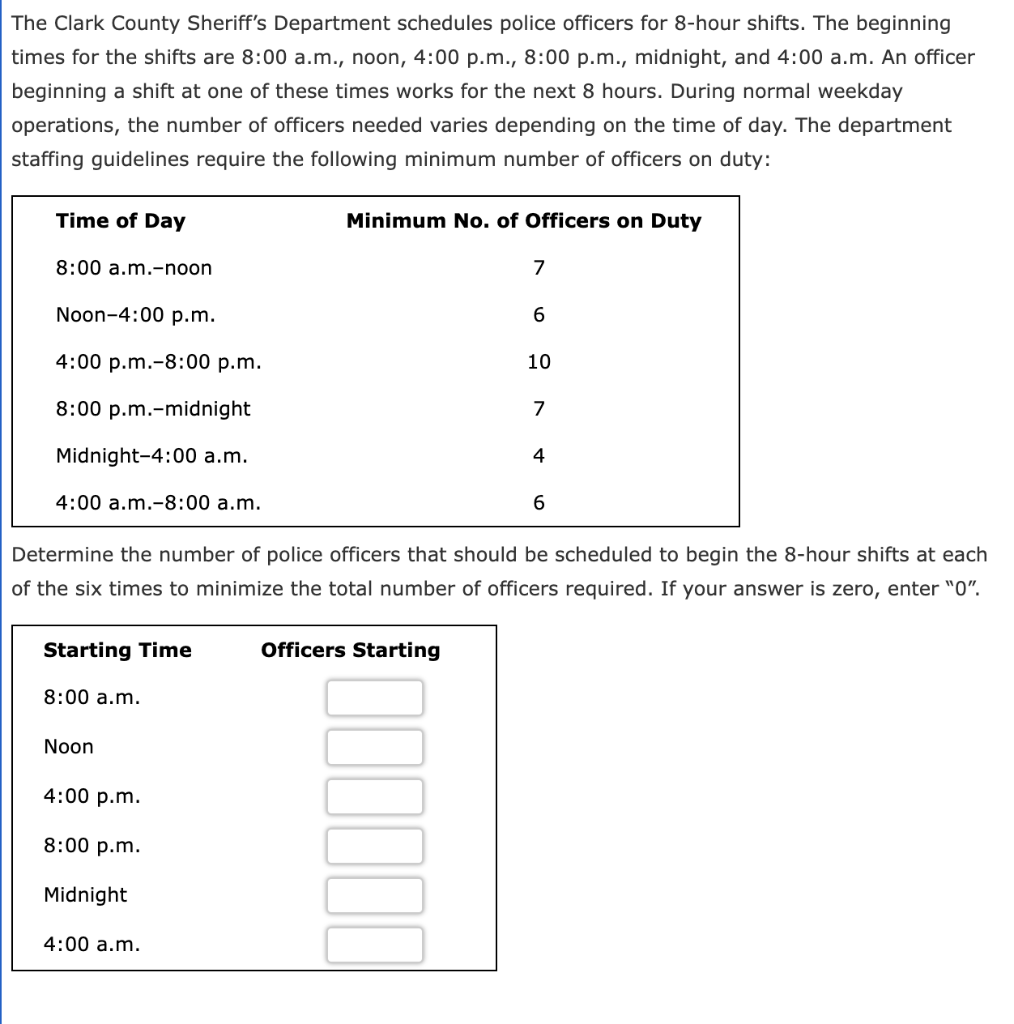 solved-the-clark-county-sheriff-s-department-schedules-chegg