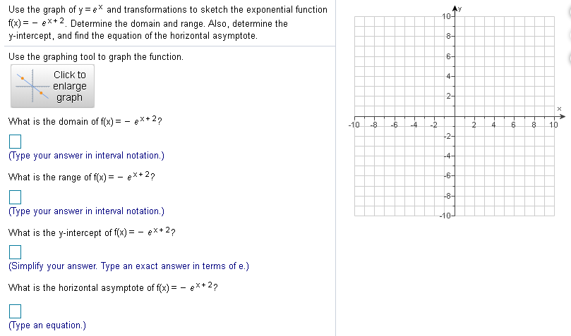 Use The Graph Of Y E And Transformations To Sketch Chegg Com