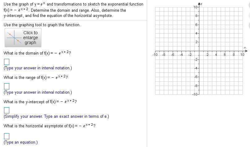 Solved Use The Graph Of Ye And Transformations To Sketc