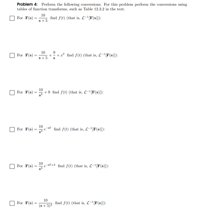 Solved Problem 4: Perform the following conversions. For | Chegg.com