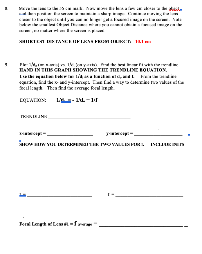 Solved APPARATUS We will use the Vernier Optics Expansion