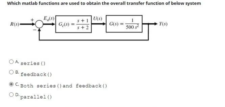 Solved Which matlab functions are used to obtain the overall | Chegg.com
