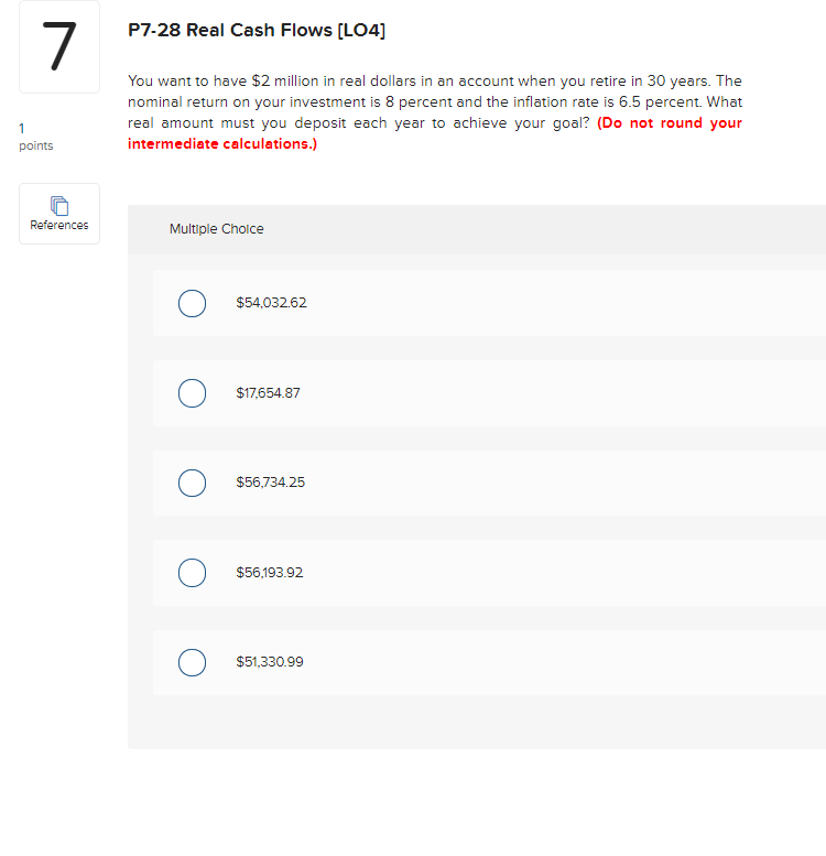 Solved P7 28 Real Cash Flows L04 7 You Want To Have 2 Chegg Solved P7 28 Real Cash Flows L04 7 You Want To Have 2 Chegg
