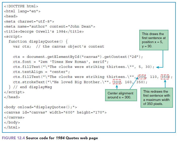 Solved [after Section 12.4] If you want to display text with | Chegg.com