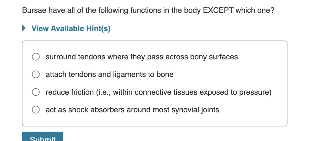 Solved Which of the following does NOT help to limit the | Chegg.com