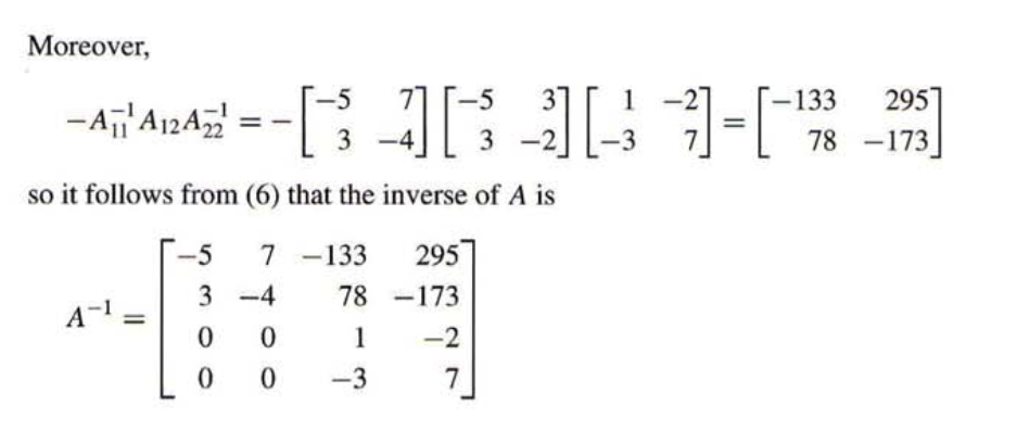 Solved EXAMPLE 4 Confirm that A=⎣⎡43007500−53733−221⎦⎤ is an | Chegg.com