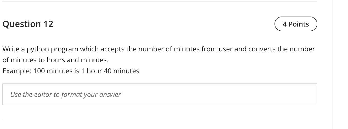 Solved Question 12 4 Points Write a python program which | Chegg.com