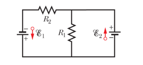 Solved In the circuit below, R1 = 10.0 , R2 = 5.0 , and | Chegg.com