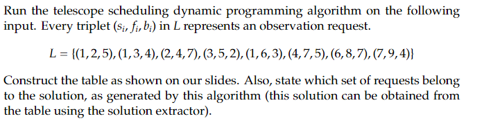The DP algorithm 9. 4: 5: 6: Algorithm 3 : | Chegg.com