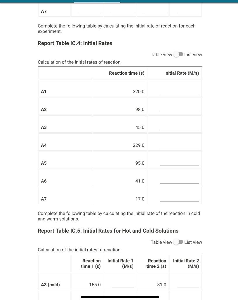 Refer to the volumes in Table IC.1 when preparing the | Chegg.com