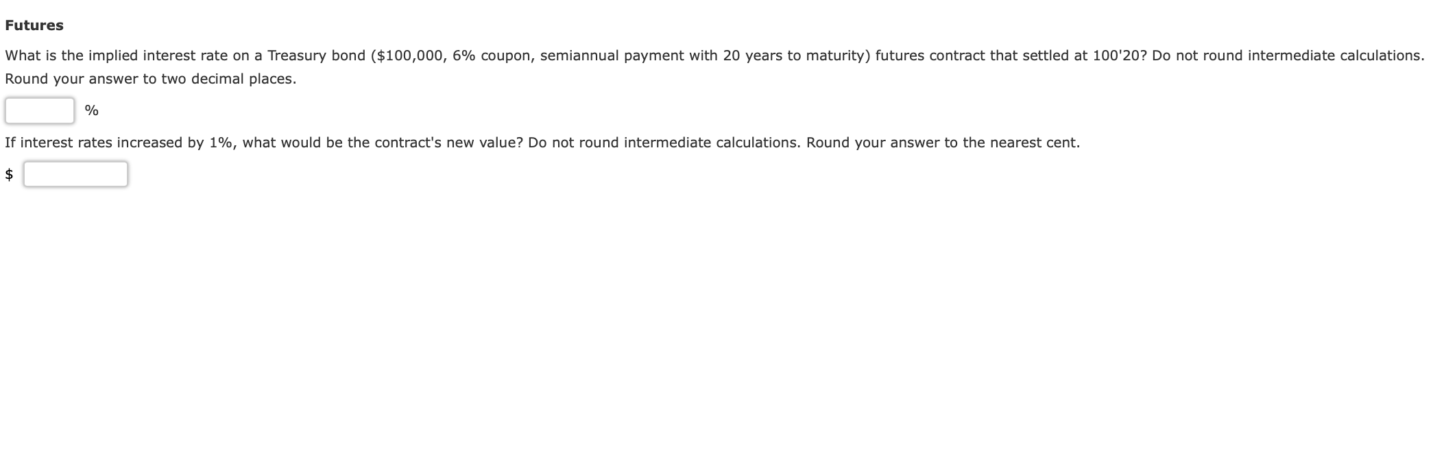 Solved Futures What is the implied interest rate on a | Chegg.com