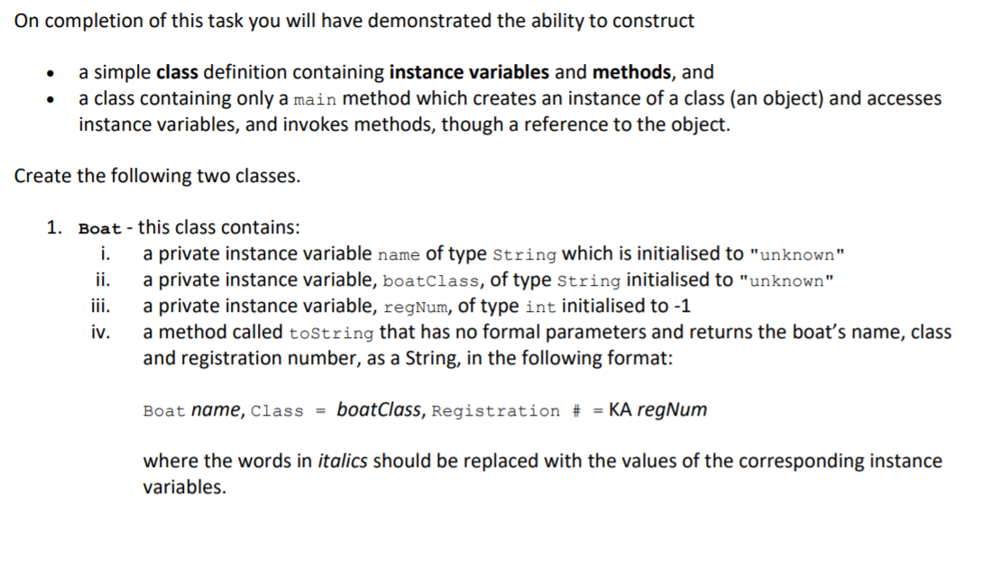 Solved On completion of this task you will have demonstrated | Chegg.com