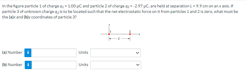 Solved In The Figure Particle 1 ﻿of Charge Q1=1.00μC ﻿and | Chegg.com