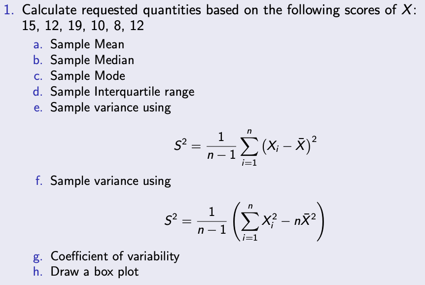 Solved Calculate Requested Quantities Based On The Following 